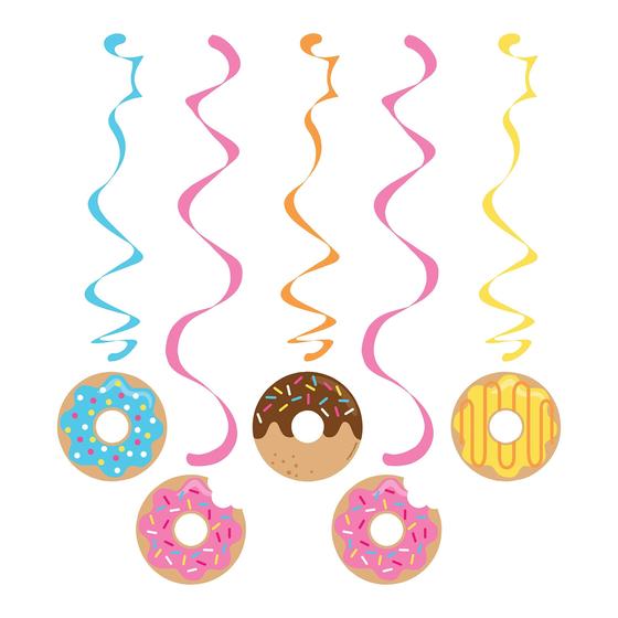 Imagem de Dizzy Danglers Creative Converting Donut Party Multicolor