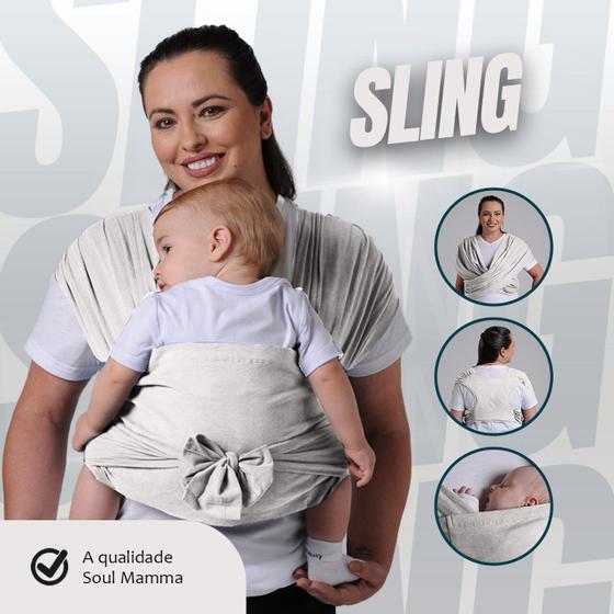 Imagem de  do Mês - Sling Fácil de Vestir Carregador de Bebê Ergonômico, Vanilla