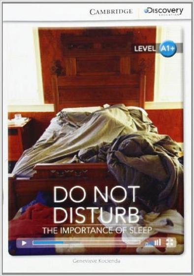 Imagem de Do not disturb - the importance of sleep - high beginning book with online access - Cambridge University Press Do Brasil