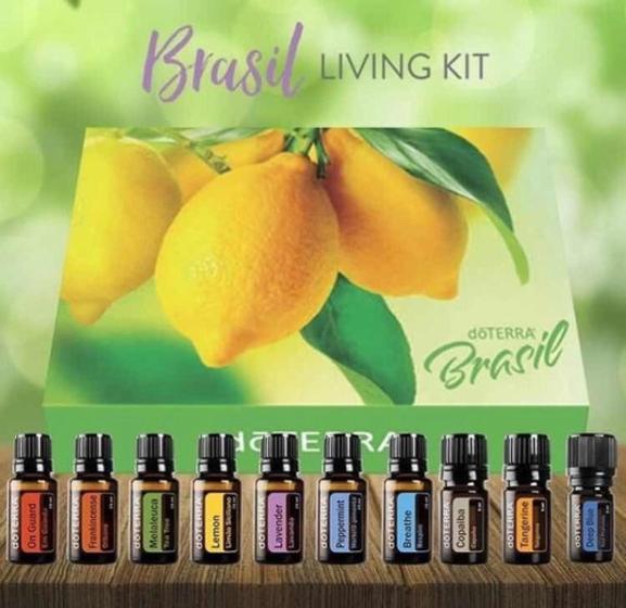 Do Terra - Brasil Living Kit -Com 12 Óleos Essenciais de 5ml cada - farmácia em casa Menor preço em Do Terra - Brasil Living Kit -Com 12 Óleos Essenciais de 5ml cada - farmácia em casa