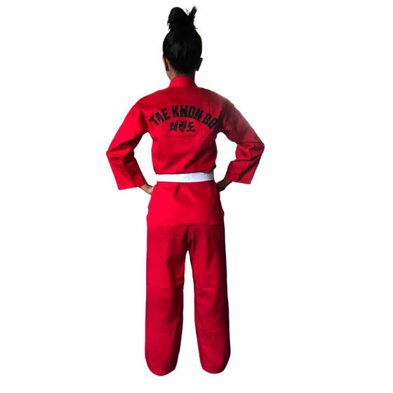 Imagem de Dobok Kimono Taekwondo - Brim Leve - Vermelho Infantil