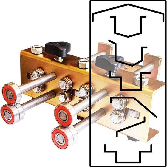 Imagem de Dobradeira Portátil Dupla Bkparts Rufu, Pingadeiras, Calha