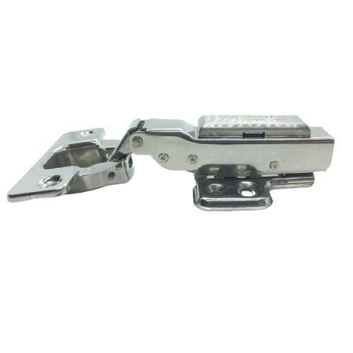 Imagem de Dobradiça Inox Curva Click Amortecedor + Parafusos Móveis
