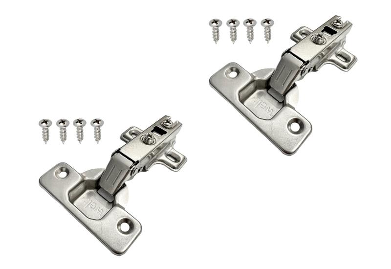 Imagem de Dobradiça Reta Baixa 35mm Welt Com Parafuso Kit Com 2