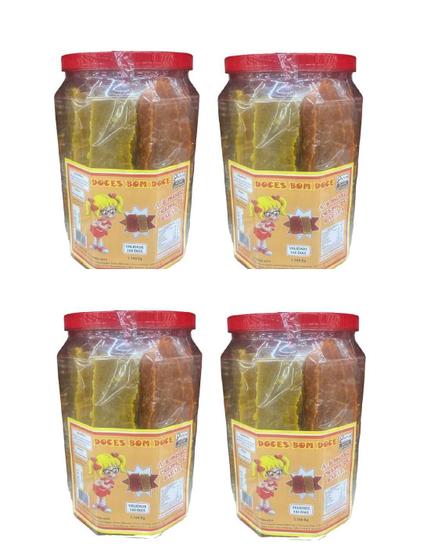 Imagem de Doce Abobora E Batata Doce Misto 1,1Kg - Kit 4 Potes C/20Un