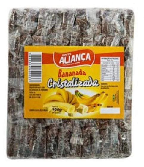 Imagem de Doce Bananada Cristalizada Aliança - Pacote 900G