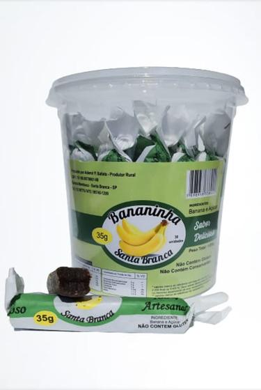 Imagem de Doce Bananinha Santa Branca com Açúcar pote c/30
