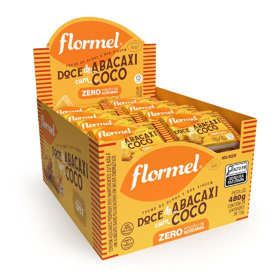 Imagem de Doce de Abacaxi com Coco Zero Sem Glúten CX/24 Un  Flormel
