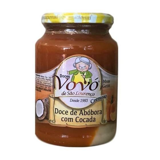 Doce de Abóbora com Cocada da Vovó de São Lourenço 650g - Doces e ...
