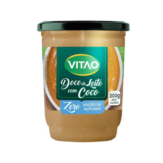 Doce de leite com Coco Zero Açúcar 200g - Vitao Menor preço em Doce de leite com Coco Zero Açúcar 200g - Vitao