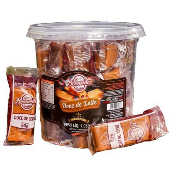 Doce de Leite Cremoso c/ 21 Unidades - Belmonte Menor preço em Doce de Leite Cremoso c/ 21 Unidades - Belmonte