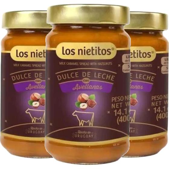 Imagem de Doce De Leite Uruguaio Com Avelã Los Nietitos 400G (3X)