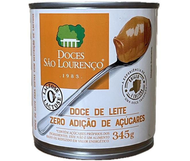 Imagem de Doce De Leite Zero Lactose E Zero Açúcar Doces São Lourenço 345g