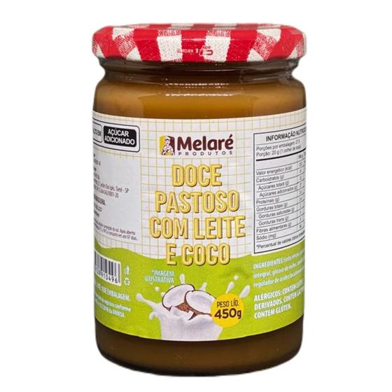 Imagem de Doce Pastoso com Leite e Coco MELARÉ 450g