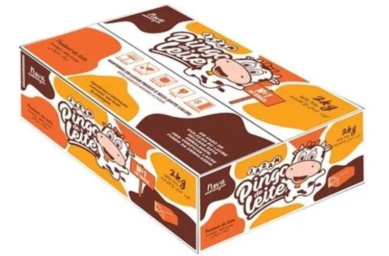 Imagem de Doce Pingo De Leite Jazam - Caixa Com 200 Unidades = 2Kg