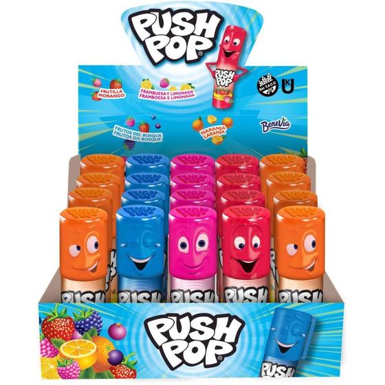 Imagem de Doce PUSH POP Tradicional - Display com 20 Unidades