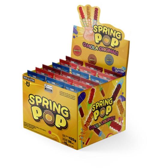 Imagem de Doce SPRING POP 3 Sabores - Display com 36 Unidades