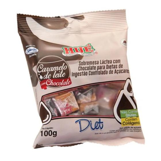 Imagem de Doces de leite caramelo com chocolate diet 100g