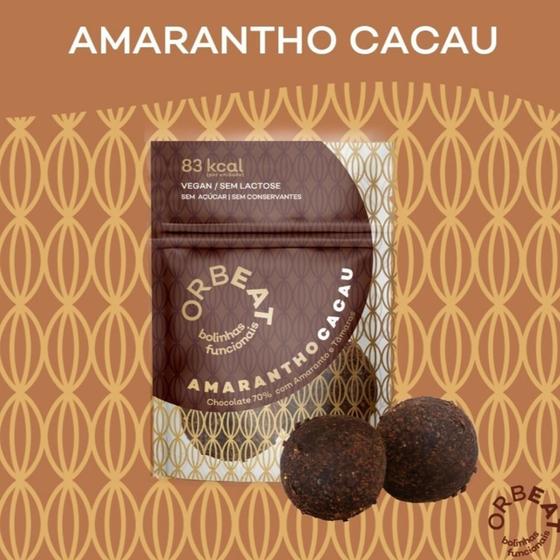 Imagem de DOCES FITNESS SAUDÁVEIS Amarantho Cacau Orbeatfoods 