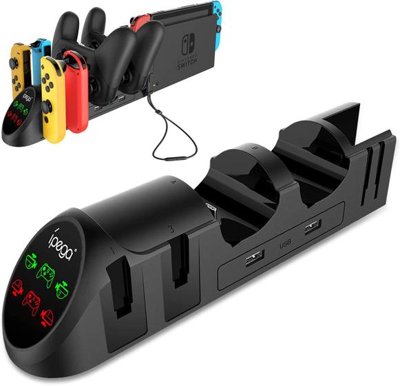 Dock Base Estação de Carregamento Para Nintendo Switch Oled 4 Controle Joy-con e 2 Pro Menor preço em Dock Base Estação de Carregamento Para Nintendo Switch Oled 4 Controle Joy-con e 2 Pro