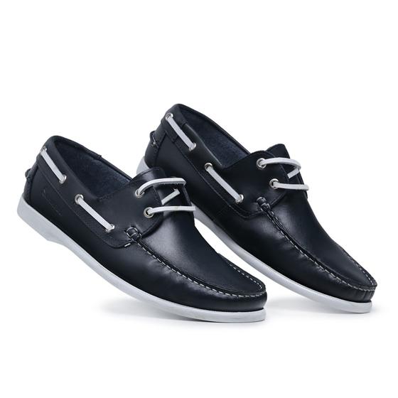 Imagem de Dock Sider Mocassim Masculino Clássico Modelo Estiloso Confortável Solado Costurado
