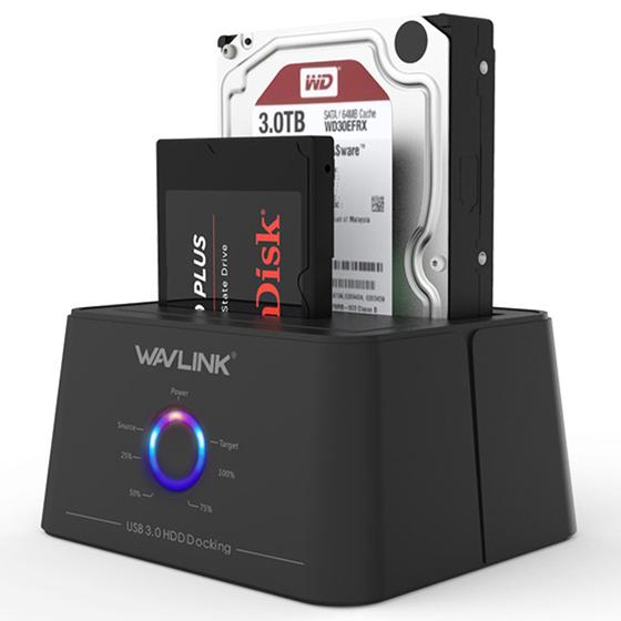Imagem de Dock Station Usb-c Para 2 Hds, 2.5'' E 3.5'' Com Botão Clone
