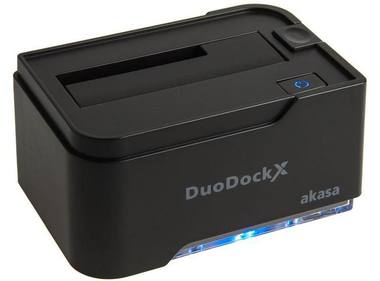 Docking Station para SSD e HD 2.5 3.5 SATA Akasa DuoDock X - USB 3.0 - AK-DK03U3-BK Menor preço em Docking Station para SSD e HD 2.5 3.5 SATA Akasa DuoDock X - USB 3.0 - AK-DK03U3-BK