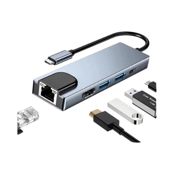 Imagem de Docking Station Thunderbolt 3 USB-C - Adaptador Tipo C para Macbook Air M1