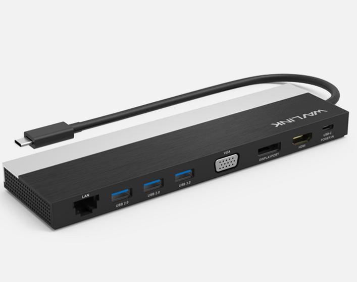 Docking Station USB-C, HUB 13 em 1, DisplayPort, HDMI, VGA, Alimentação 100Watt, WL-UMD03 Wavlink Menor preço em Docking Station USB-C, HUB 13 em 1, DisplayPort, HDMI, VGA, Alimentação 100Watt, WL-UMD03 Wavlink