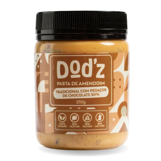 Imagem de Dod'z! Pasta de Amendoim com Pedaços de Choco 50%  250g