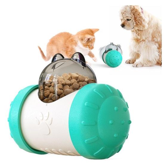 Imagem de Dog Cat Slow Feeder Bowl Toy Pet Food Container Dispenser Interactive Collapsible Toys Adjustable Treat Canister No Electronic Brinquedos de Gato