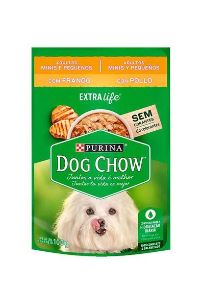 Imagem de Dog chow sachê adultos mini e pequeno frango 100g