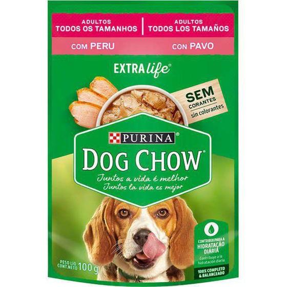 Imagem de Dog Chow Sachê Extra Life Adultos Todos os Tam Peru 100g - Purina