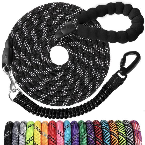 Imagem de Dog Leash Jenico Long Heavy Duty Rope de 9 m com Bungee & Reflect