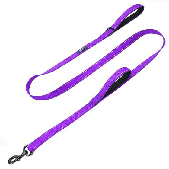 Imagem de Dog Leash Max e Neo Double Handle Traffic Reflective Purple