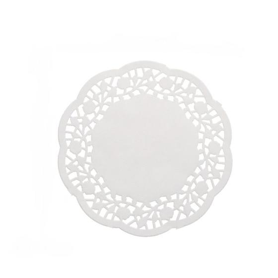 Imagem de Doilies Rendado Branco Porta Copos 12,5 cm 20 un