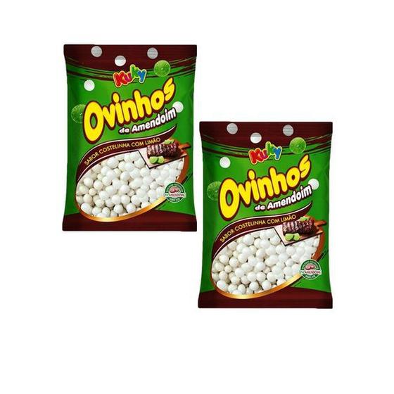 Imagem de Dois Pacotinhos Ovinhos de Amendoim Snack com 1Kg Cada