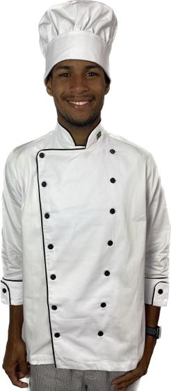Imagem de Dolmã Masculino Uniforme Ideal Para Cozinheiro Chefe de Cozinha rotinas e operação gastronomia