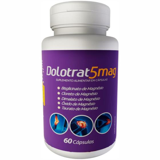 Imagem de Dolotrat 5 magnesio suplemento com  60 capsulas