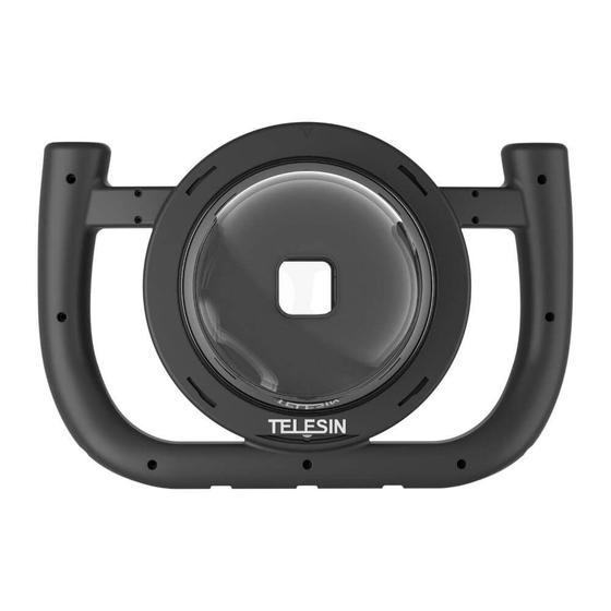 Dome para GoPro Hero 13 / 12 / 11 / 10 / 9 Black com Suporte Manual Telesin Imagem de Dome para GoPro Hero 13 / 12 / 11 / 10 / 9 Black com Suporte Manual Telesin