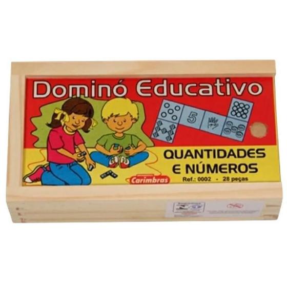 Imagem de Dominó Educativo Quantidade E Números Carimbras