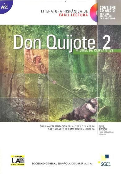 Imagem de Don Quijote De La Mancha 2 - Literatura Hispánica De Fácil Lectura - Nivel A2 - Libro Con CD Audio - Sgel
