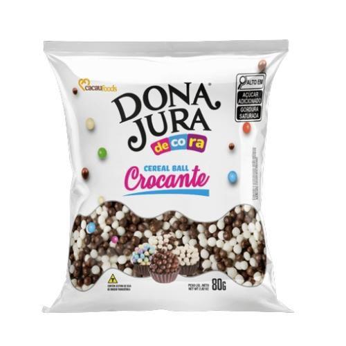 Imagem de Dona Jura  Mini Cereal Crocante Branco/Preto 80G