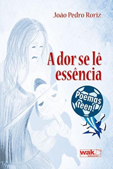 Imagem de Dor se le essencia poemas teen (capa azul)
