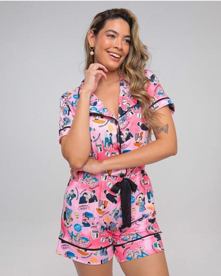 Imagem de Doramas Pijama Americano Feminino Verão Botões