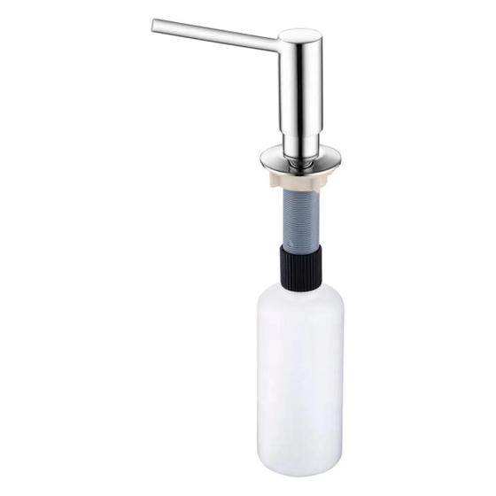 Imagem de Dosador de Sabão Cromado Inox Alto Brilho Sobrepor 250ml Franke