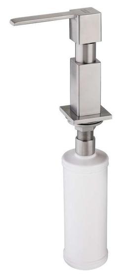 Imagem de Dosador de Sabão De Sobrepor em Aço Escovado Quadrado 330ml Franke