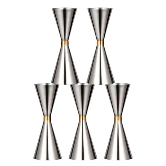 Imagem de Dosador Duplo Japonês com Anel Dourado 25ml x 50ml 50un