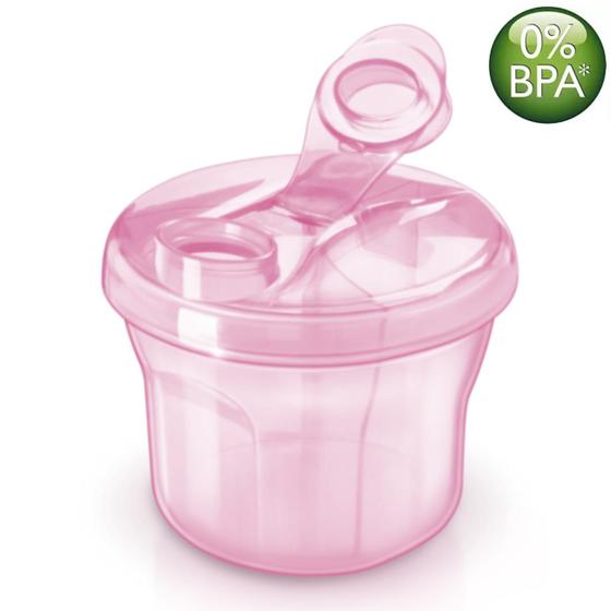 Dosador Pote De Leite Porta Leite Em Pó Avent Rosa Menor preço em Dosador Pote De Leite Porta Leite Em Pó Avent Rosa