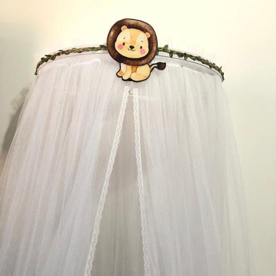 Imagem de Dossel Leão com tule mosquiteiro